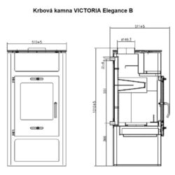 Krbová kamna s výměníkem VICTORIA Elegance B