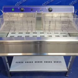 Gastro fritéza 76 litrů 9000W 400V/50Hz s podstavbou