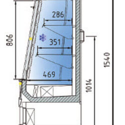 Samoobslužná chladící vitrína 356 L CP-ROH-60