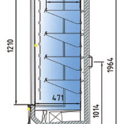 Samoobslužná chladící vitrína 356 L CP-ROH-60