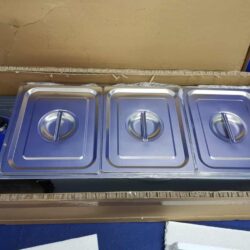 Výdejní vodní lázeň s krytem 3 x GN 1/2