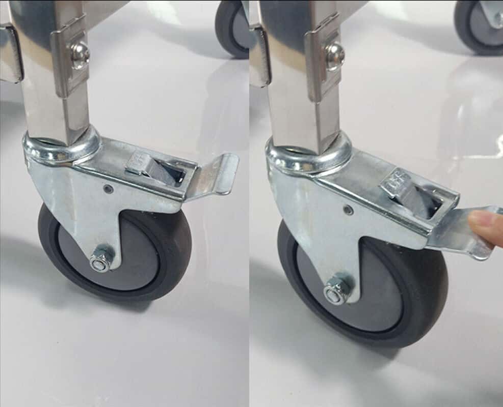 Celonerezový servírovací vozík 3 police