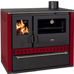 Sporák na tuhá paliva PRITY GT FS S DR, bordó