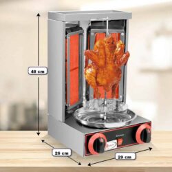 Gril na kebab/ Gyros plynový max do 3 kg
