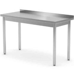 Přístěnný pracovní stůl, šroubovaný, hloubka 600 mm, HENDI