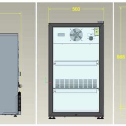 Chadnička pultová CS7464A  136L černá