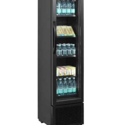 Chladicí skříň prosklené dveře TEFCOLD FSC 175H Black