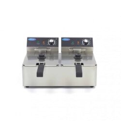 Elektrická fritéza dvojitá 2 x 10L  3+3kW