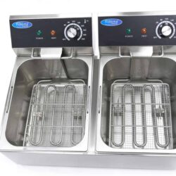 Elektrická fritéza dvojitá 2 x 10L  3+3kW