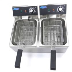 Elektrická fritéza dvojitá 2 x 10L  3+3kW
