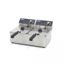 Elektrická fritéza dvojitá 2 x 10L  3+3kW
