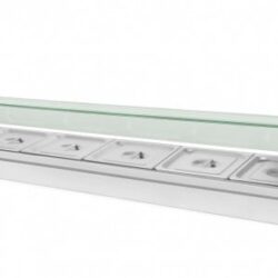 Výdejní vodní lázeň s krytem 6 x GN 1/2