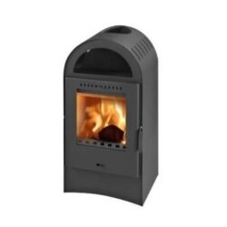 BASEL II černá , jednoplášťová krbová kamna - topeniště borgholm