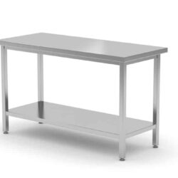 Centrální pracovní stůl s polici, HENDI, 140x70x85cm