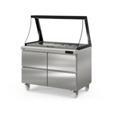 Chladící stůl / vitrína SDTP-48-18-LGL  123cm