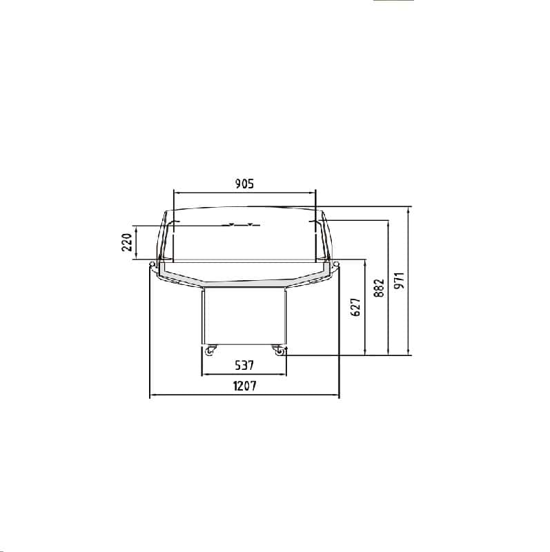 Chladící ostrov samoobslužný CV-IS10-190 otevřený