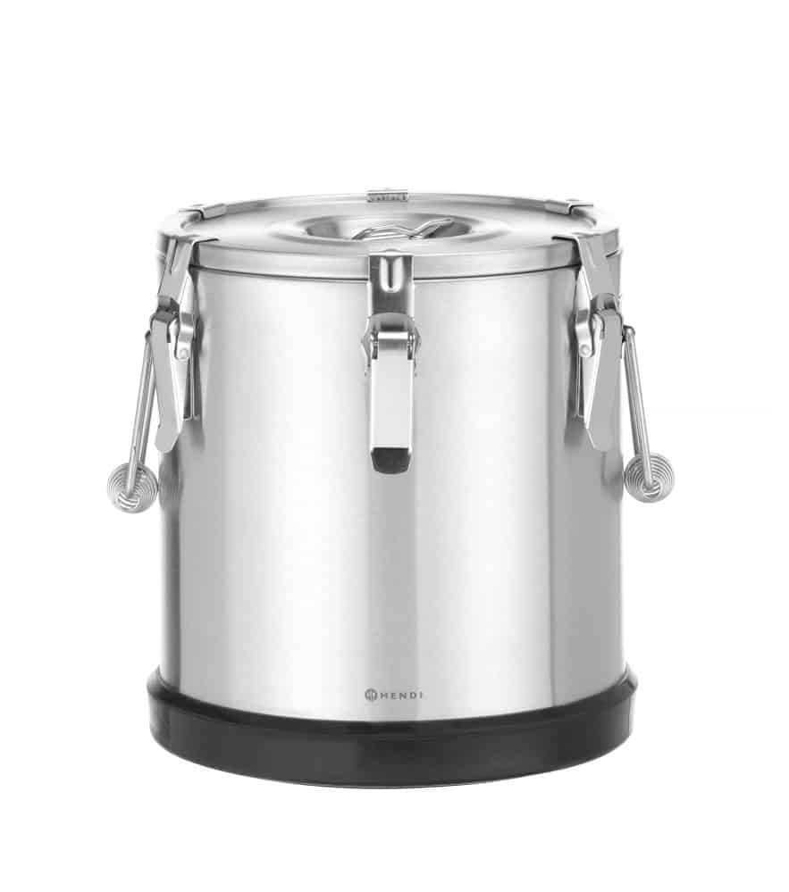 Nerezová termoska Kitchen Line pro přepravu potravin, HENDI, Kitchen Line, 15L, Stříbrná, ø300x(H)330mm - Bild 2