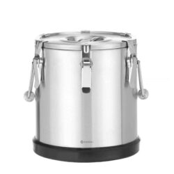 Nerezová termoska Kitchen Line pro přepravu potravin, HENDI, Kitchen Line, 15L, Stříbrná, ø300x(H)330mm