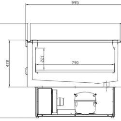 Chladící / mrazící ostrov CS 7080A 2.0m